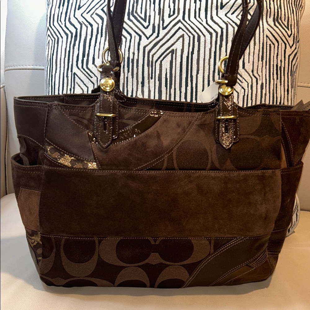 Coach Ocelot Patchwork NWT Leather Tote Bag - Picture 9 of 15